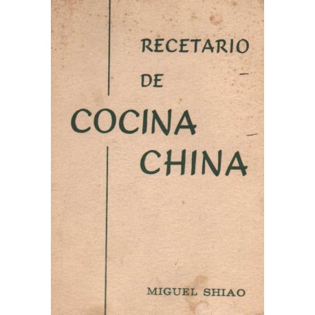 RECETARIO DE COCINA CHINA
